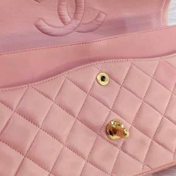 ❌SOLD❌ Vintage Chanel Medium M/L Classic Flap pink - Picture 3 of 14